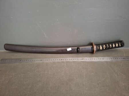 Japanese Sword Wakazashi Koshirae (Wooden Blade) EDO C1850