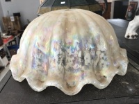 Vintage Opalescent Glass Lampshade