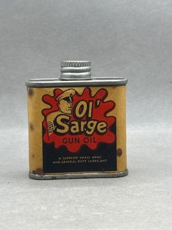Ol Sage paper label oil can