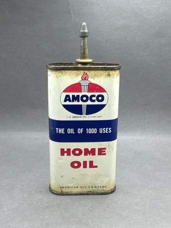 Amoco 4oz lead top oil can