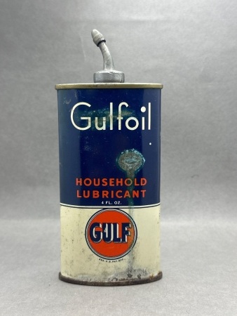 Gulf 4oz lead top oil can
