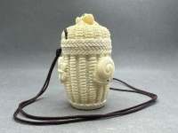 Ivory Basket with Lid