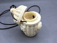 Ivory Basket with Lid - 3