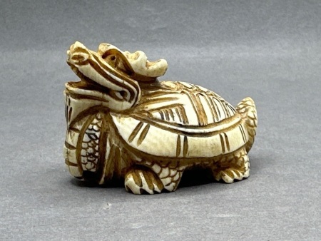 Japanese Netsuke Ivory Dragon