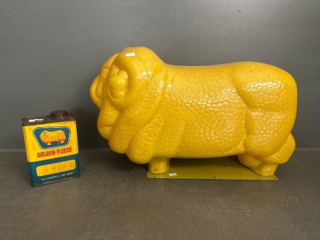 Golden Fleece 1IMP Quart & Repro Golden Fleece Ram