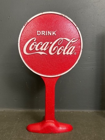 Drink Coca Cola Cast Iron Bench Sign