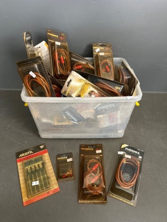 Large Quantity of Audio Patches Cable, Adaptors & connectors