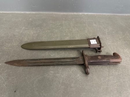 Dutch WW2 Bayonet Marked AFH US