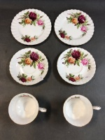 Pair of Royal Albert Kings Ransom Trios - 2