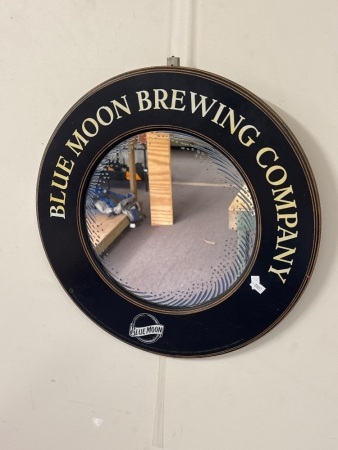 Blue Moon Brewing Company Round Mirror