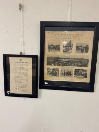 WW2 Instrument of Surrender & Newspaper Photos Clipping of the event
