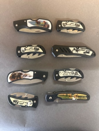 8 Assorted Pocket Knives