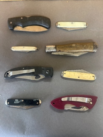8 Assorted Pocket Knives