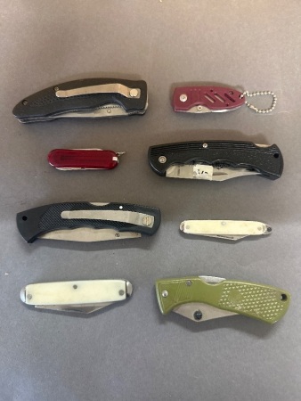 8 Assorted Pocket Knives
