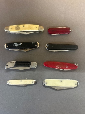 8 Assorted Pocket Knives