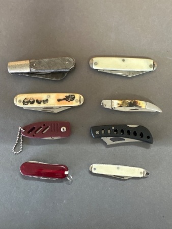 8 Assorted Pocket Knives