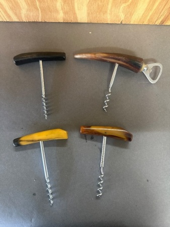 4 Horn Handle Cork Screws
