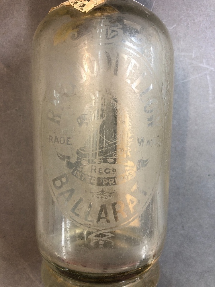 Vintage R.M.Goodfellow Ballarat & Boon Spa Pty Ltd Melbourne Soda Syphons