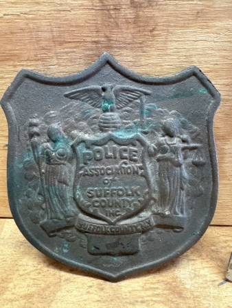 N.Y. Bronze Police Shield