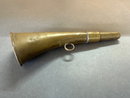 Early Brass Military Horn - 200mm