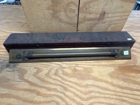 T F Wiesener Sydney solid brass roller rule iob massive 617mm long