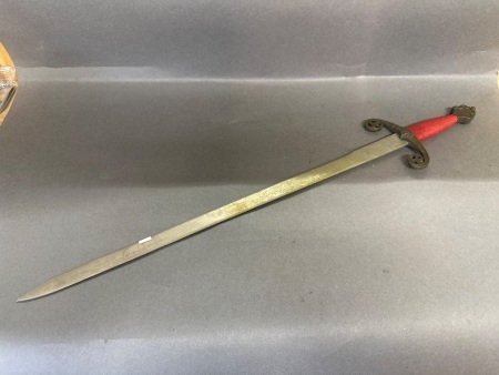 Mexico Alfonzo Toldeo Engraved Sword