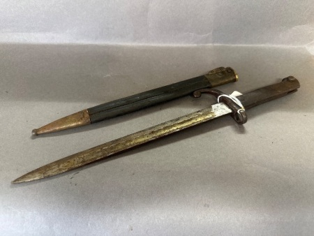 Vintage Bayonet in Sheath - 450mm