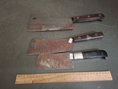 3 Meat Cleavers - Incs 1 Universal LF&C Meat Cleaver