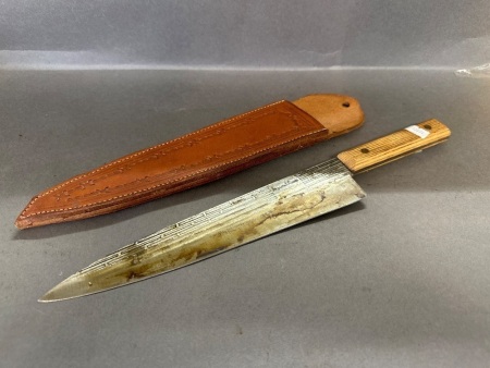 Forgecraft HI-Carbon Knife in Sheath