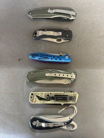 6 assorted knives