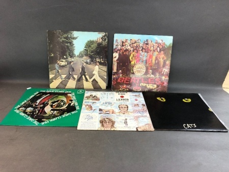 Original Sgt Peppers & Abbey Road Beatles Albums + Plastic Ono Band, Cats & Dave Clark Five