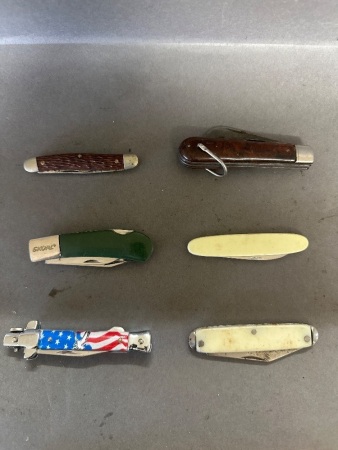 6 assorted knives