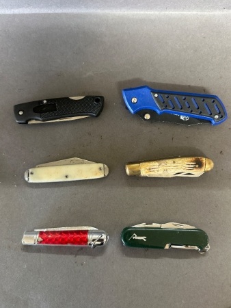 6 assorted knives