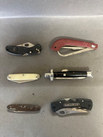 6 assorted knives