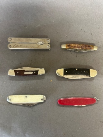 6 assorted knives