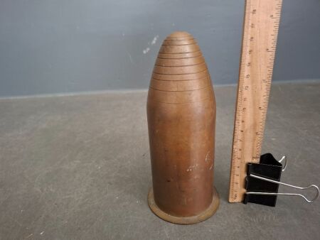 Vintage solid brass shell