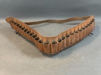 Vintage Leather Ammo Belt