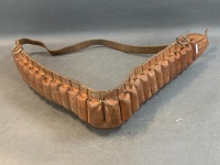 Vintage Leather Ammo Belt - 2