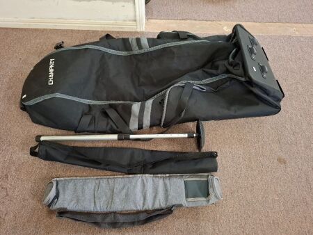 Champkey Golf Travel Bag with Wheels - Incs 2 Golf Ball Bags