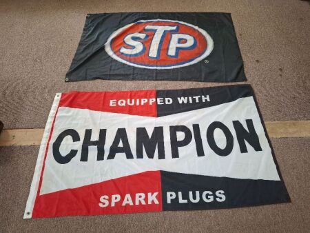 1 Champion Flag & 1 STP Flag