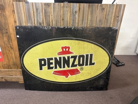 Pennzoil Metal Sign