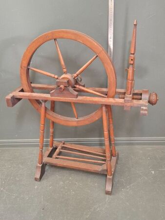 Mid Century Spinning Wheel
