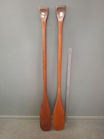 Pair of Vintage Wooden Paddles