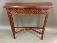 Small Contemporary Mahogany Console Table