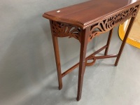 Small Contemporary Mahogany Console Table - 3