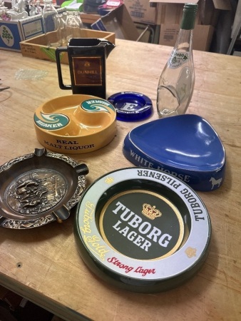 Collectable Ash Trays, Barossa Pearl 10th Anniversary Ash Tray & Dunhill Jug