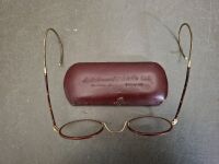 Antique Spectacles with Gold Trim - 2