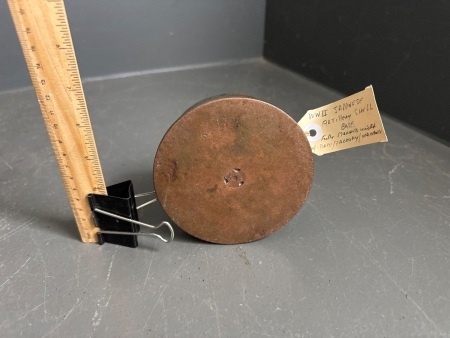 WWII Japanese Artillery Shell Base - Marked