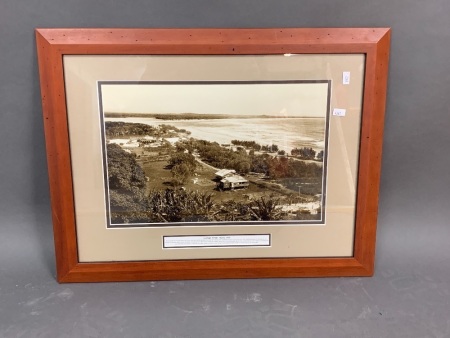 Vintage Framed Photo of Hastings Street in 1930's