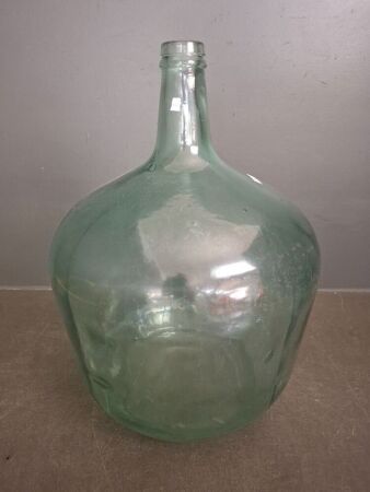 Large Green Glass Demijohn